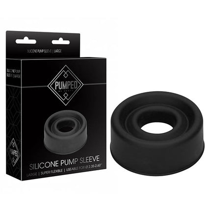 PUMPED Silicone Large Pump Sleeve - Black