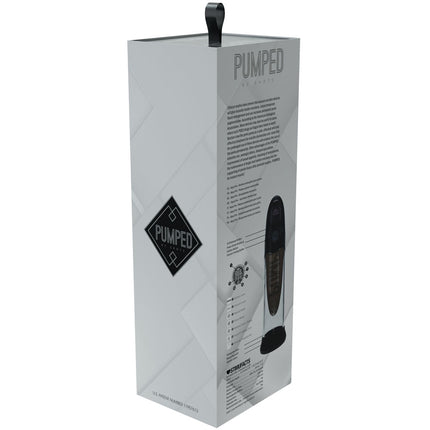 PUMPED Aqua-Pro Black/Clear AI-Enabled Submersible Auto Penis Pump
