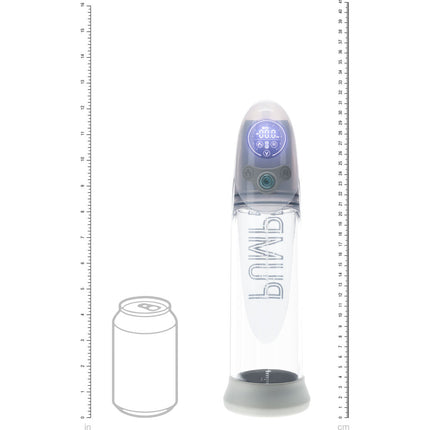 PUMPED Aqua-Pro Grey/Clear AI-Enabled Submersible Auto Penis Pump