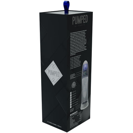 PUMPED Aqua-Pro Grey/Clear AI-Enabled Submersible Auto Penis Pump