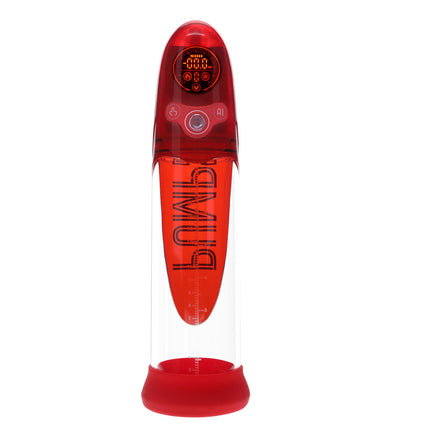PUMPED Aqua-Pro Red/Clear AI-Enabled Submersible Auto Penis Pump