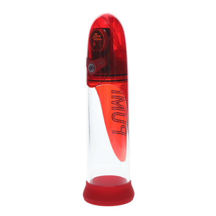 PUMPED Aqua-Pro Red/Clear AI-Enabled Submersible Auto Penis Pump