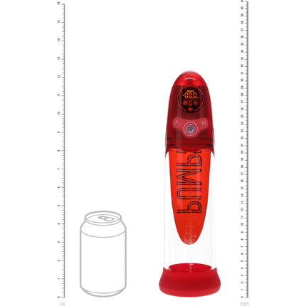 PUMPED Aqua-Pro Red/Clear AI-Enabled Submersible Auto Penis Pump