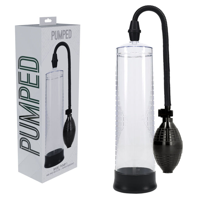 PUMPED Basic Pump 1 - Transparent Clear Penis Pump