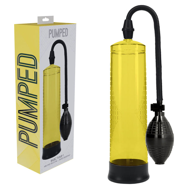 PUMPED Basic Pump 1 - Yellow Penis Pump