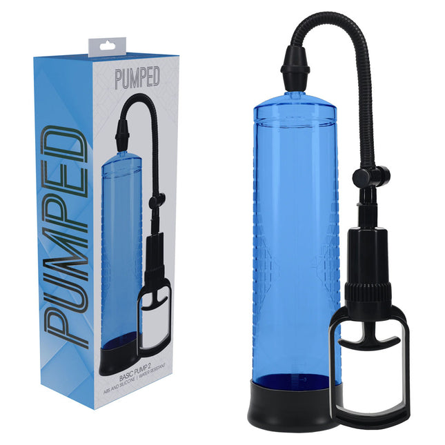 PUMPED Basic Pump 2 - Blue Penis Pump