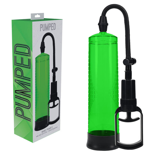 PUMPED Basic Pump 2 - Green Penis Pump