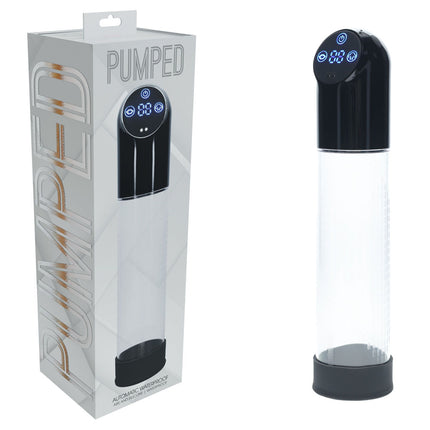 PUMPED Black/Clear Automatic Waterproof Penis Pump