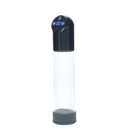 PUMPED Gunmetal/Clear Automatic Waterproof Penis Pump