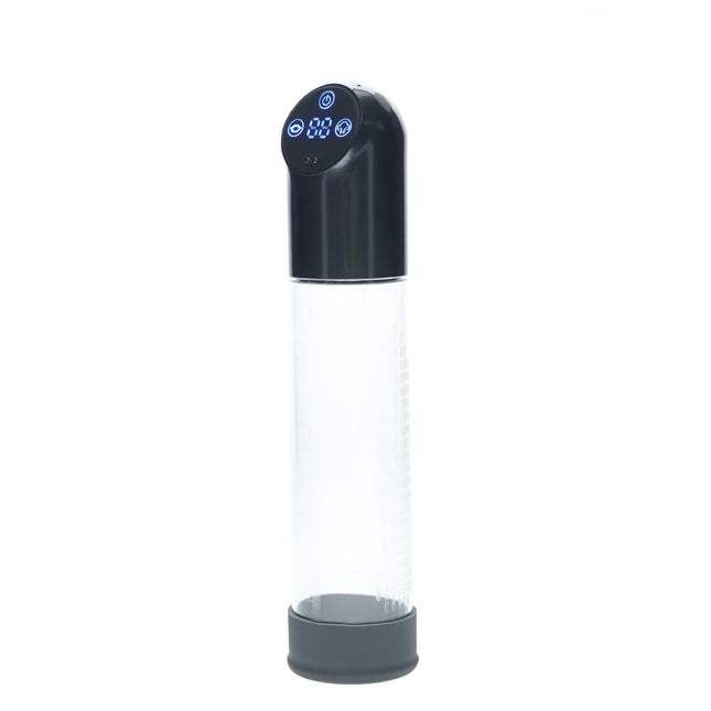 PUMPED Gunmetal/Clear Automatic Waterproof Penis Pump