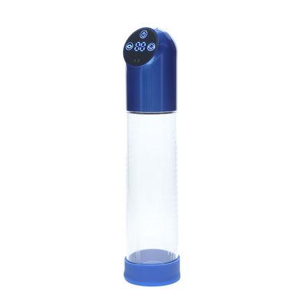 PUMPED Automatic Waterproof Metal Blue/Clear Penis Pump