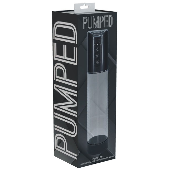 PUMPED Hyperpump Gunmetal Grey Automatic Penis Pump