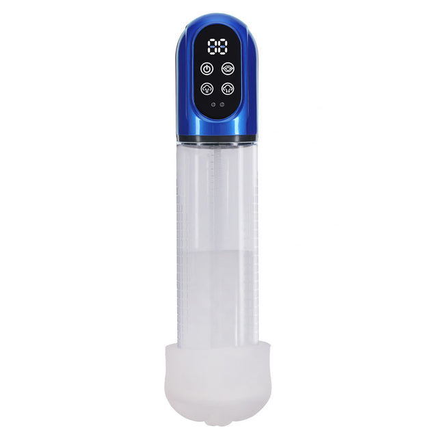 PUMPED Engage Metallic Blue Automatic Penis Pump