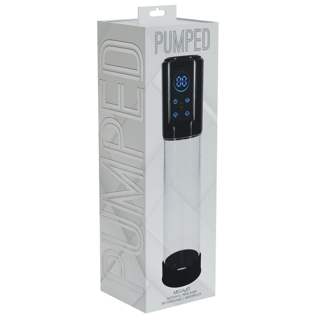 PUMPED MegaLift Black/Clear Automatic Penis Pump