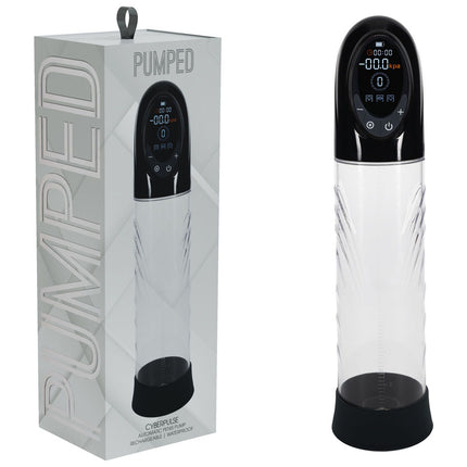 PUMPED CyberPulse Black/Clear Automatic Penis Pump