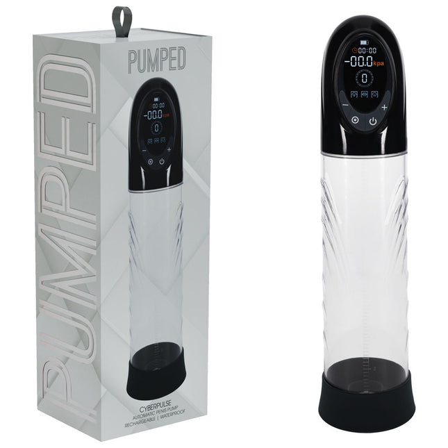 PUMPED CyberPulse Black/Clear Automatic Penis Pump