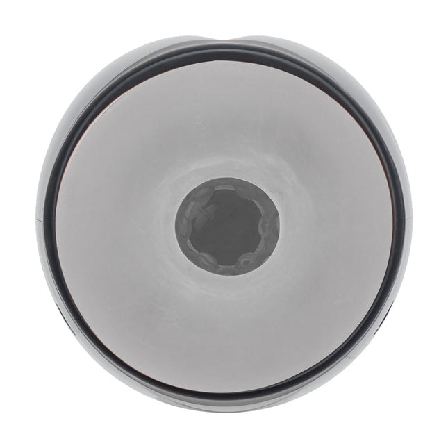 PUMPED Virtuo - Gunmetal Grey/Clear USB Rechargeable Sucking And Vibrating Auto Masturbator