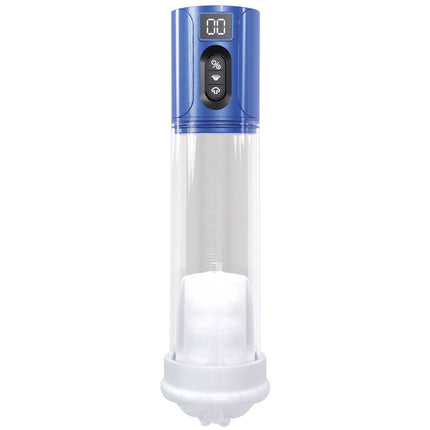 PUMPED HyperLift - Metallic Blue/Clear USB Rechargeable Auto Pump