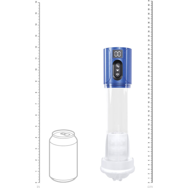 PUMPED HyperLift - Metallic Blue/Clear USB Rechargeable Auto Pump