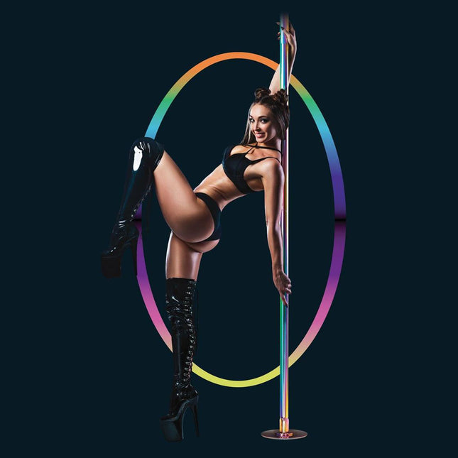 Power Pole Pro - Rainbow Chrome Dance Pole Kit