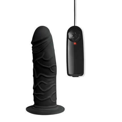 Whipsmart Inflatable Love Seat with 6 Inch Vibrating Dildo - Black