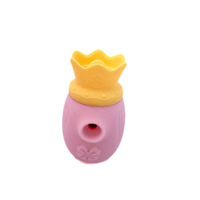 Pink Crown Sucking & Licking Vibrator