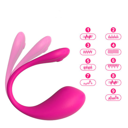 Pink Luxury App Controlled Egg Vibrator Diagram of Vibration Frequencies