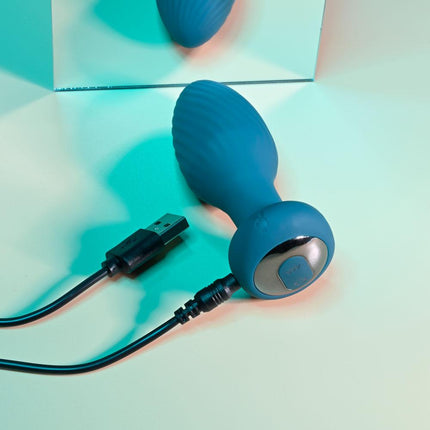 Playboy Pleasure Spinning Tail Teaser Vibrating Butt Plug Charging