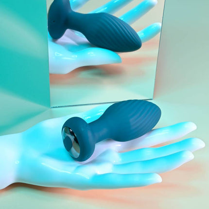 Playboy Pleasure Spinning Tail Teaser Vibrating Butt Plug Hand