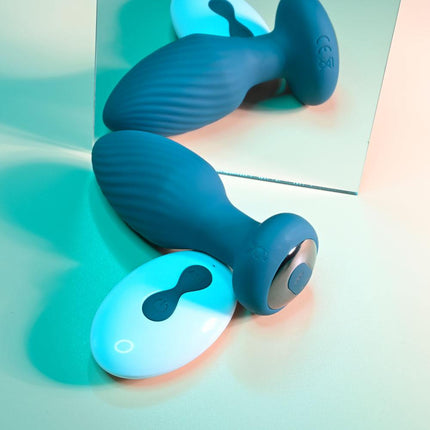 Playboy Pleasure Spinning Tail Teaser Vibrating Butt Plug Remote