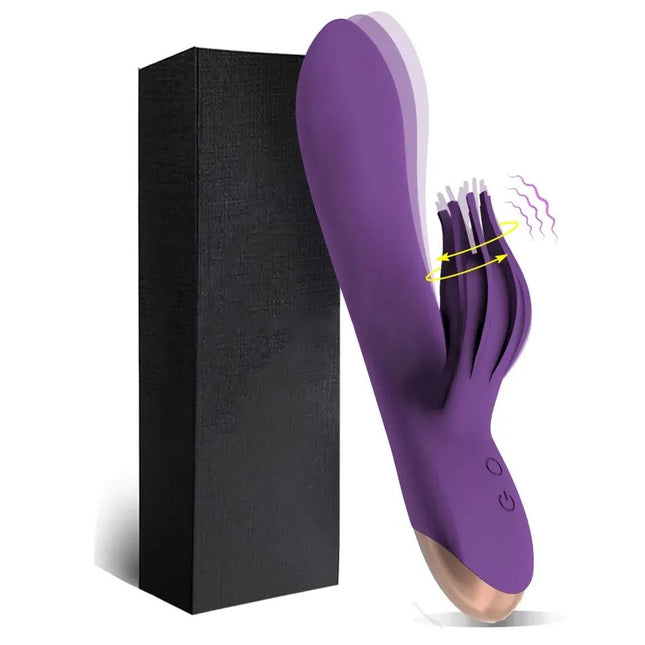 Purple 10 Frequency Dual Motor Rabbit Vibrator