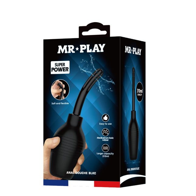 MR PLAY Anal Douche - Black Unisex 310 ml Capacity