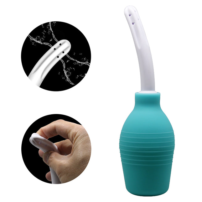 MR PLAY Anal Douche - Aqua/White Unisex 310 ml Capacity