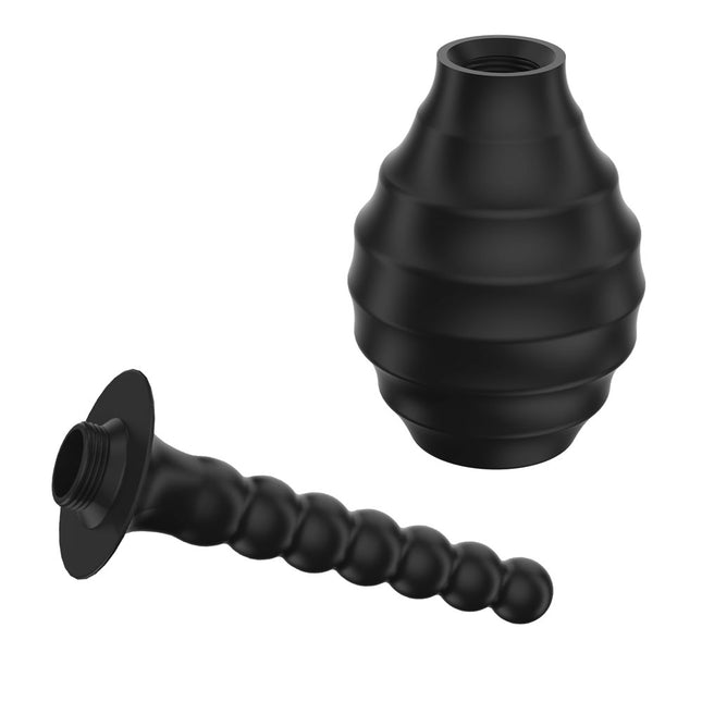 MR PLAY Anal Douche M7 Black Unisex - 330ml Capacity