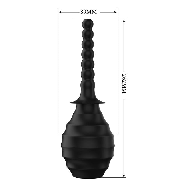 MR PLAY Anal Douche M7 Black Unisex - 330ml Capacity