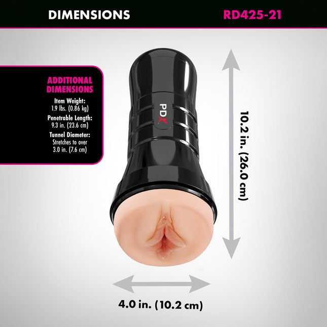 PDX Wet Pussies Super Luscious Lips XXL - Flesh Vagina Stroker