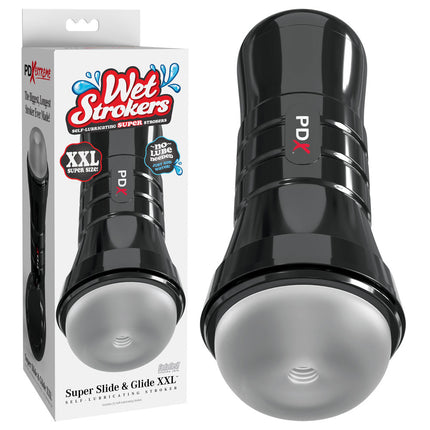 PDX Wet Pussies Super Slide & Glide XXL - Clear Stroker