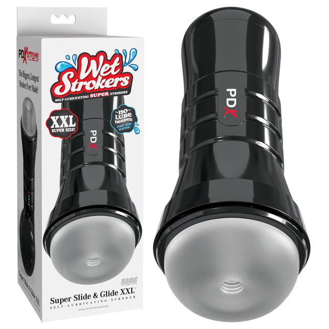 PDX Wet Pussies Super Slide & Glide XXL - Clear Stroker