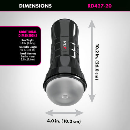 PDX Wet Pussies Super Slide & Glide XXL - Clear Stroker