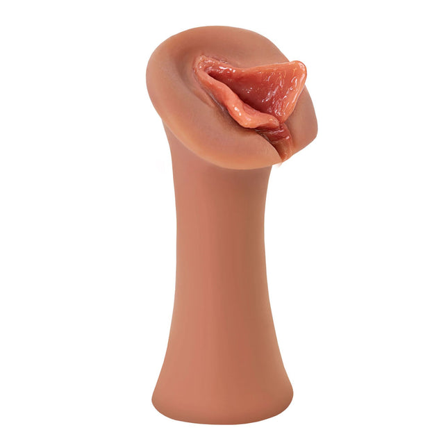 PDX Extreme Wet Pussies Luscious Lips - Tan Self-Lubricating Vagina Stroker