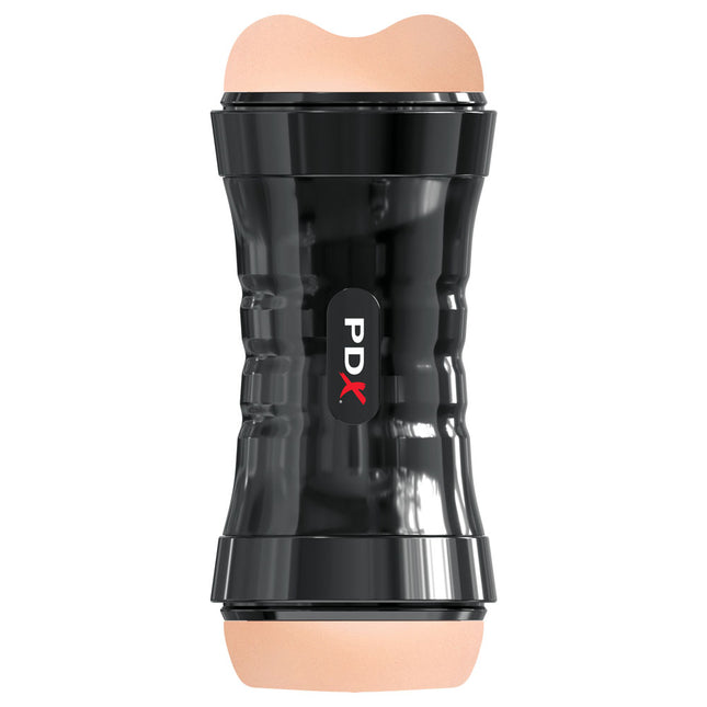 PDX Wet Pussies Super Flip-A-Pussy Over - Light Flesh Dual Ended Stroker (Vagina & Ass)