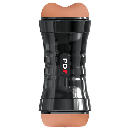 PDX Wet Pussies Super Flip-A-Pussy Over - Brown Dual Ended Stroker (Vagina & Ass)