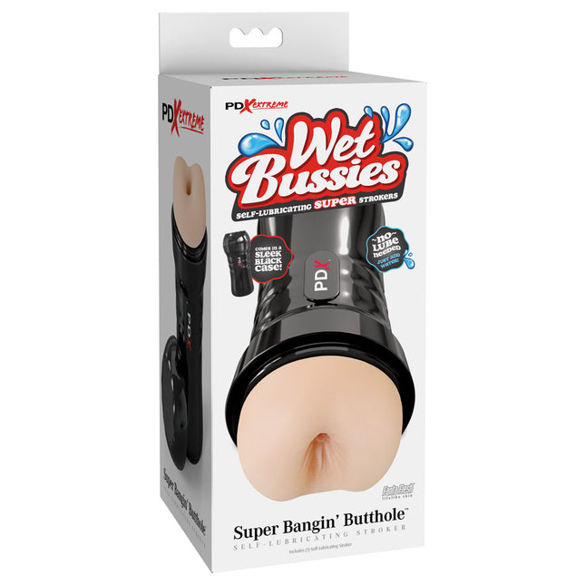PDX Wet Bussies Super Bangin Butt - Light Flesh Anal Stroker