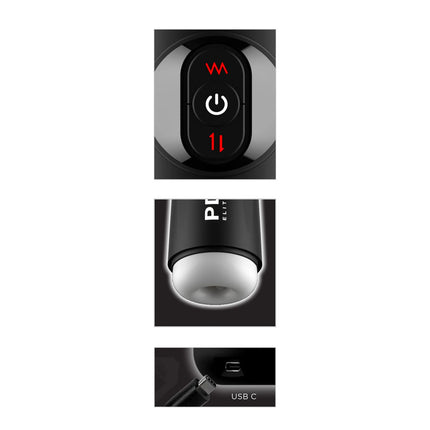 PDX Elite Moto Milker - Thrusting & Vibrating Auto Stroker