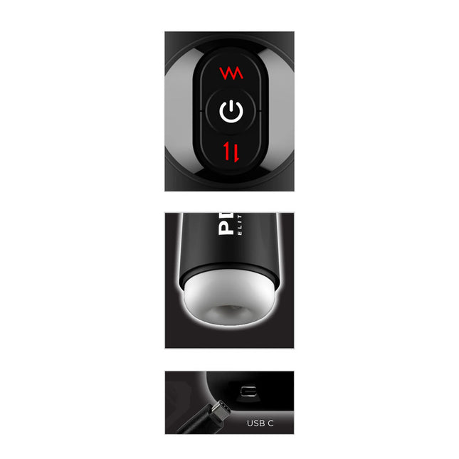 PDX Elite Moto Milker - Thrusting & Vibrating Auto Stroker