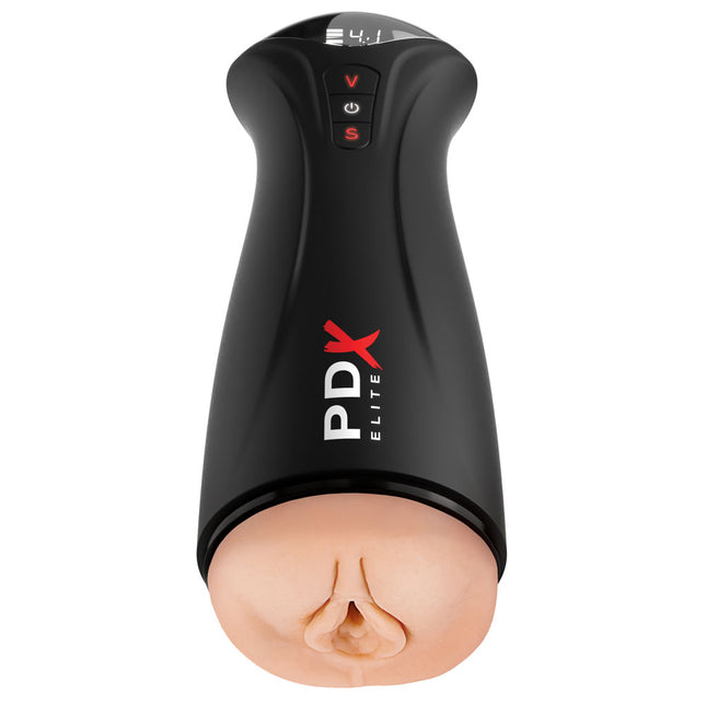PDX Elite Fuck-Gasm Flesh Sucking & Vibrating Auto Stroker
