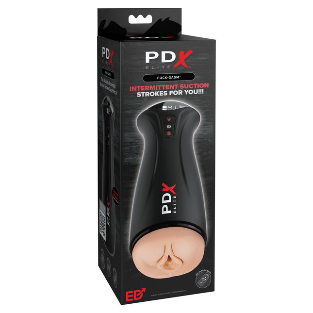 PDX Elite Fuck-Gasm Flesh Sucking & Vibrating Auto Stroker