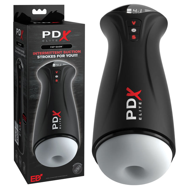 PDX Elite Fap-Gasm Flesh Sucking & Vibrating Auto Stroker