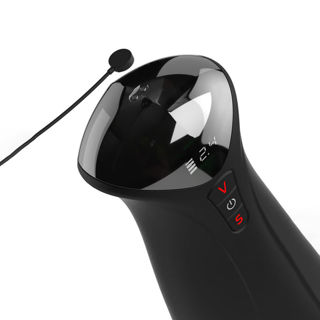 PDX Elite Fap-O-Matic Pro XL - White/Red USB Rechargeable Auto Stroker