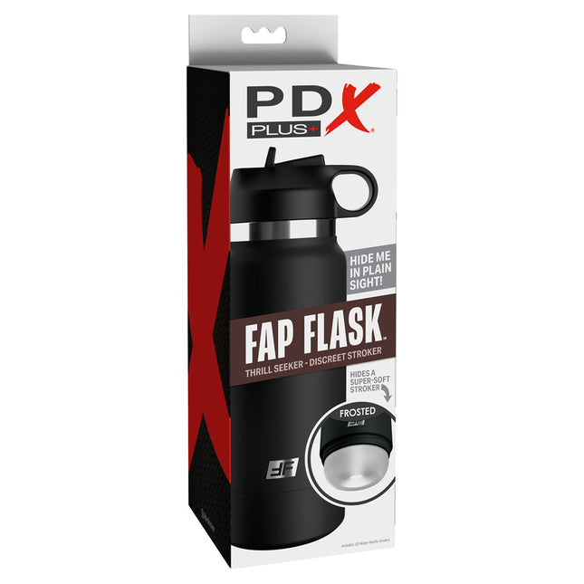 PDX Plus Fap Flask Thrill Seeker - Frosted Discreet Stroker